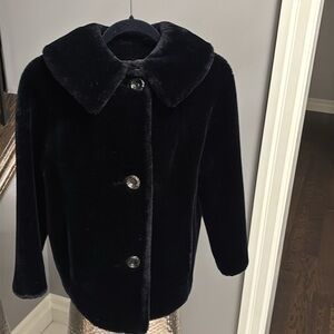 Vintage 1960s size small faux  sealura opera style Shorty jacket it’s sealura!